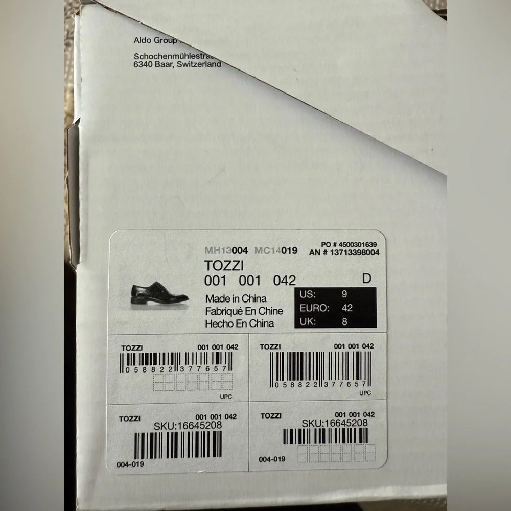 Aldo Tozzi Black Dress Shoes - Picture 2 of 6